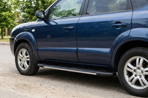 Hyundai Tucson JM 2004- Trittbretter Bosphorus Grey (2 Stk., Aluminium) Foto 1