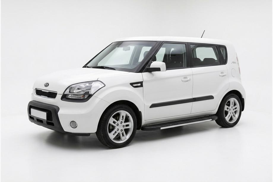 Kia Soul I 2008-2013 Trittbretter Bosphorus Grey (2 Stk., Aluminium) Image