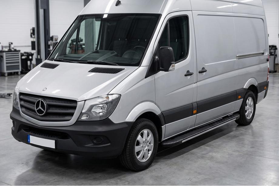 Mercedes Sprinter W906 2006–2018 Trittbretter Bosphorus Grey (2 Stk., Aluminium) Image