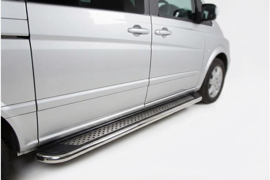 Mercedes Vito W639 2004-2014 Trittbretter Maydos V2 (2 Stk., Aluminium) Image