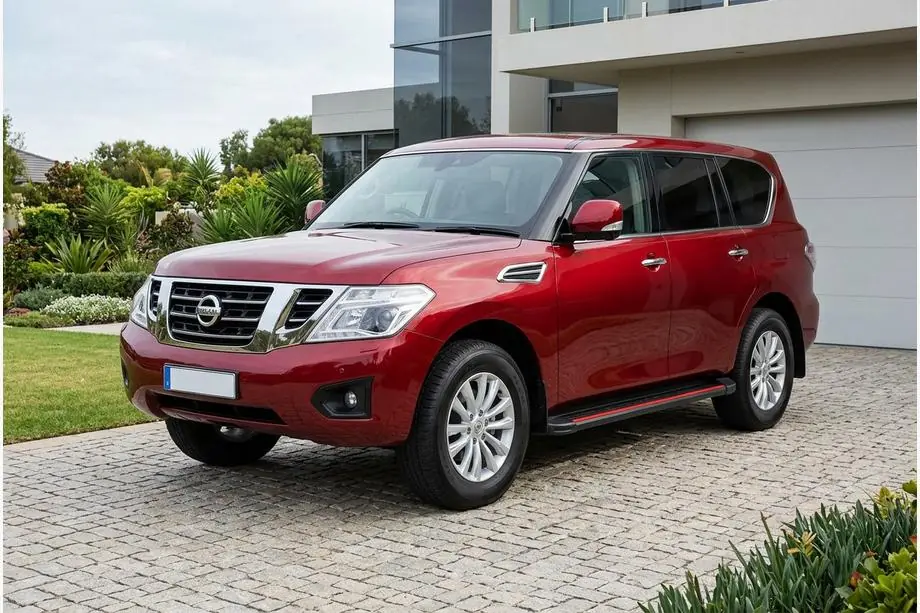 Nissan Patrol Y62 2010-2024 Seitenschweller Maya Red (2 Stk., Aluminium) Foto 1
