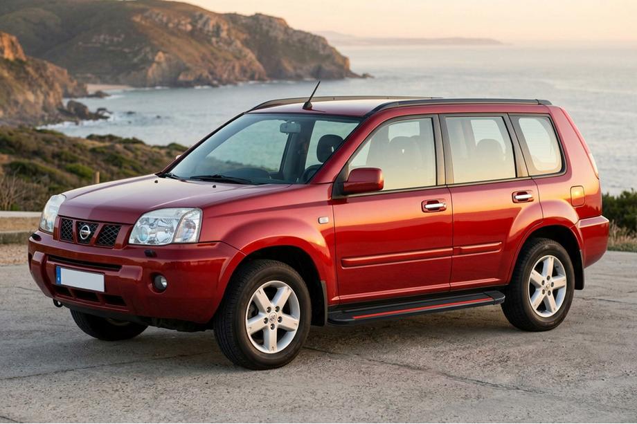 Nissan X-trail T30 2002-2007 Seitenschweller Maya Red (2 Stk., Aluminium) Image