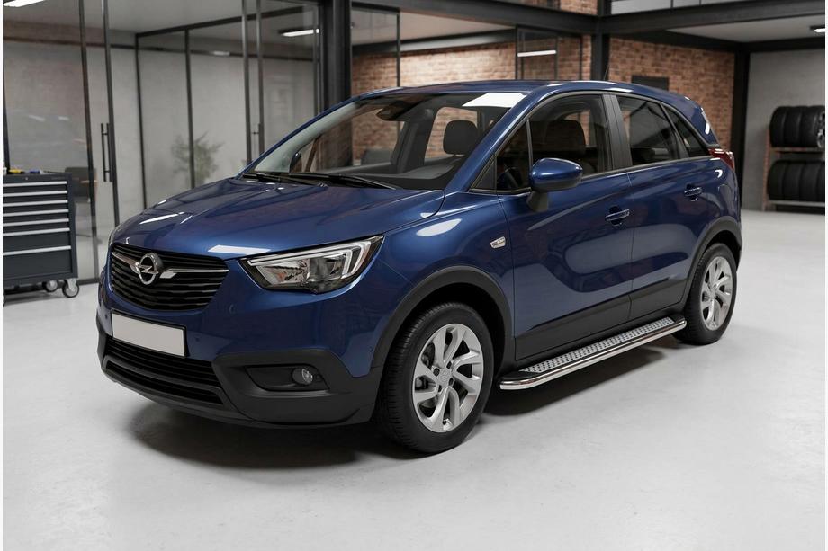 Opel Crossland X 2017-2024 Seitenschweller Maydos V2 (2 Stk., Aluminium & Edelstahl) Image