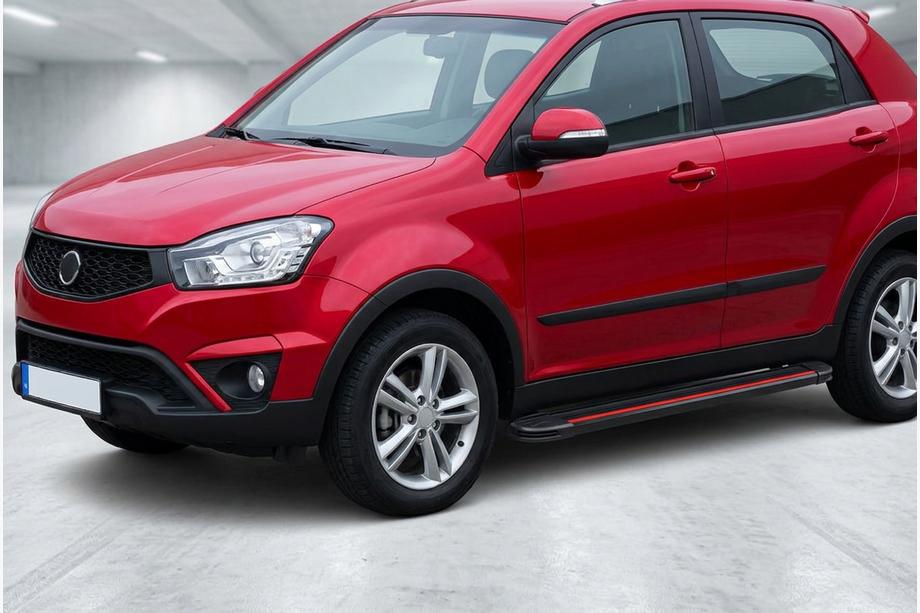 SsangYong Korando 2010-2019 Seitenschweller Maya Red (2 Stk., Aluminium) Image