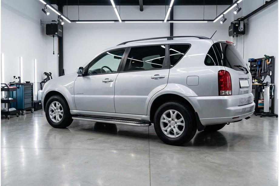 SsangYong Rexton I 2001-2017 Seitenschweller Maydos V2 (2 Stk., Aluminium & Edelstahl) Image