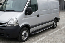 Renault Master 1998-2010 Trittbretter Bosphorus Grey (2 Stk., Aluminium) Foto 1