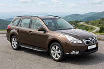 Subaru Outback 2009-2014 Trittbretter Bosphorus Grey (2 Stk., Aluminium) Foto 1