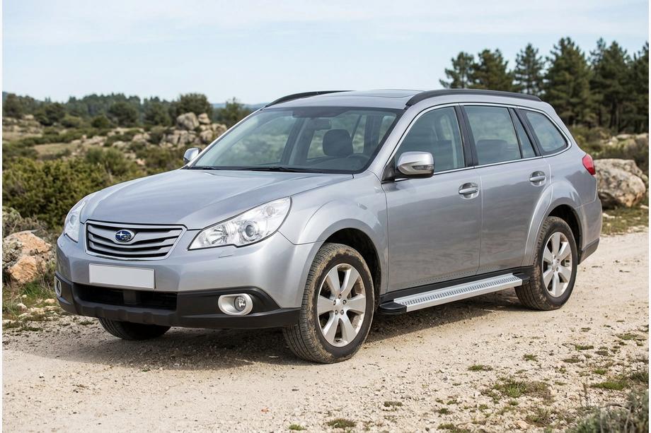 Subaru Outback 2009-2014 Seitenschweller Maya V2 (2 Stk., Aluminium) Image