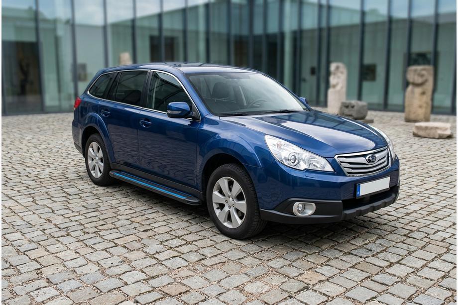 Subaru Outback 2009-2014 Seitenschweller Maya Blue (2 Stk., Aluminium) Image