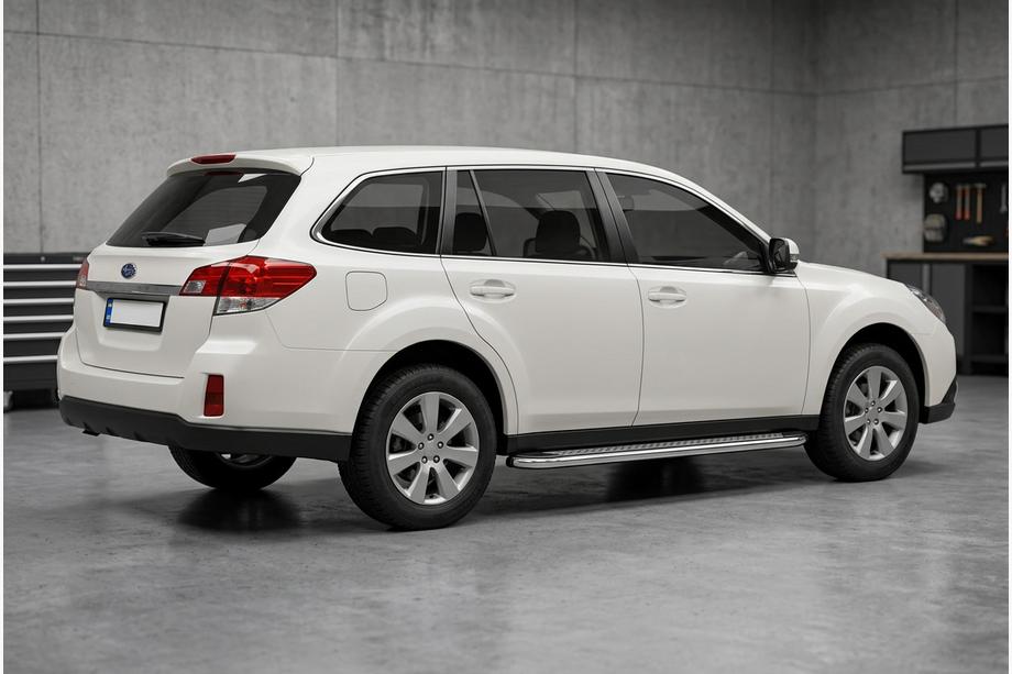 Subaru Outback 2009-2014 Seitenschweller Maydos V2 (2 Stk., Aluminium & Edelstahl) Image