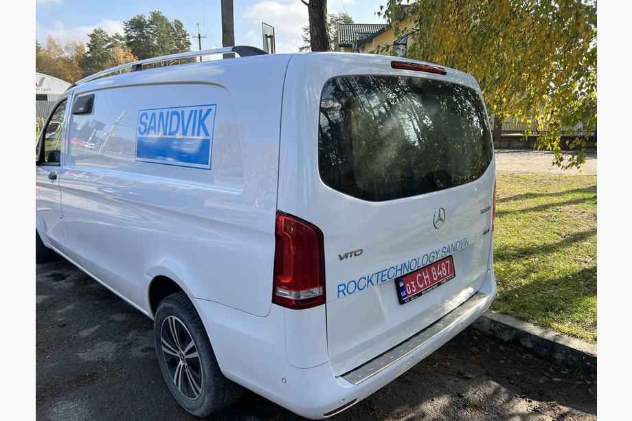 Mercedes Vito/V-class W447 2014- Dachreling Chrom DDU (Kunststofffuesse) Foto 1