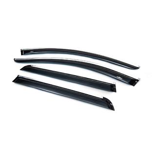 Windabweiser mit Chromleisten (4 Stk, HIC) Volvo XC90 2002-2014 Foto 4