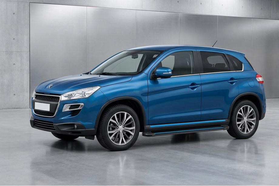 Peugeot 4008 2012-2017 Seitenschweller Maya Blue (2 Stk., Aluminium) Foto 1