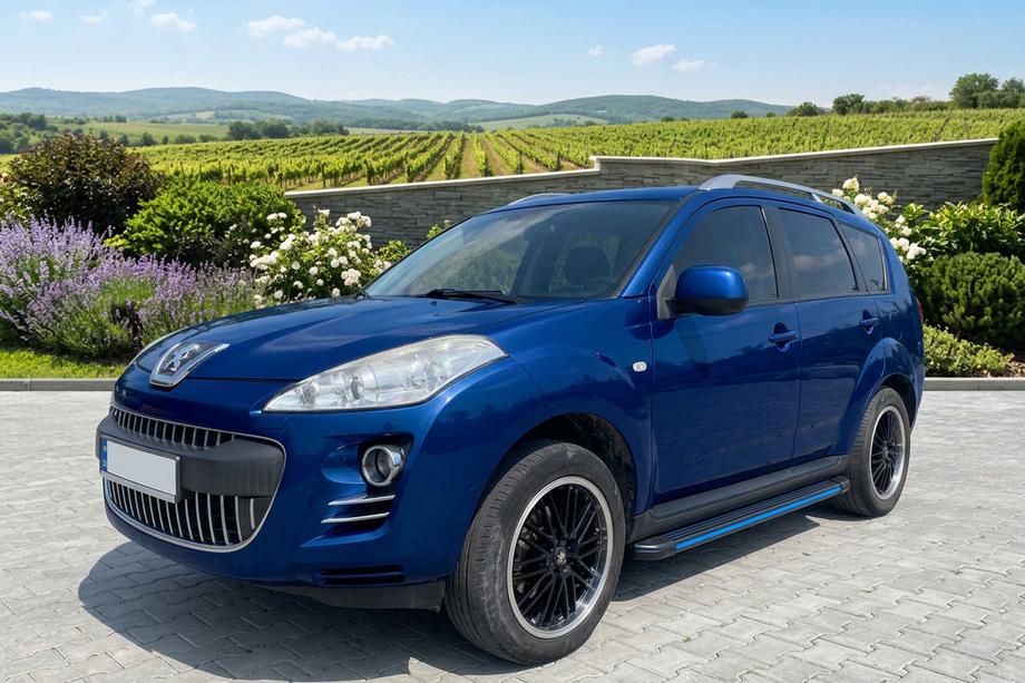 Peugeot 4007 2007-2013 Seitenschweller Maya Blue (2 Stk., Aluminium) Foto 1