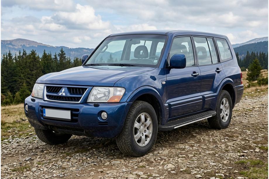 Mitsubishi Pajero Wagon III 1999-2006 Trittbretter Bosphorus Grey (2 Stk., Aluminium) Image