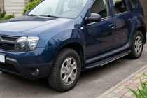 Dacia Duster 2008-2018 Trittbretter Bosphorus Grey (2 Stk., Aluminium) Foto 1