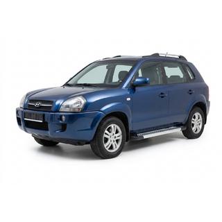 Seitenschweller New Vision Grey (2 Stk., Aluminium) Hyundai Tucson JM 2004- Foto 1