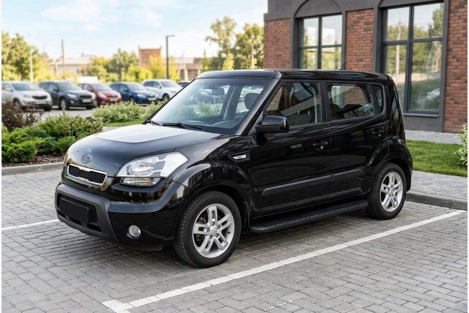 Kia Soul I 2008-2013 Seitenschweller Tayga Black (2 Stk., Aluminium) Image