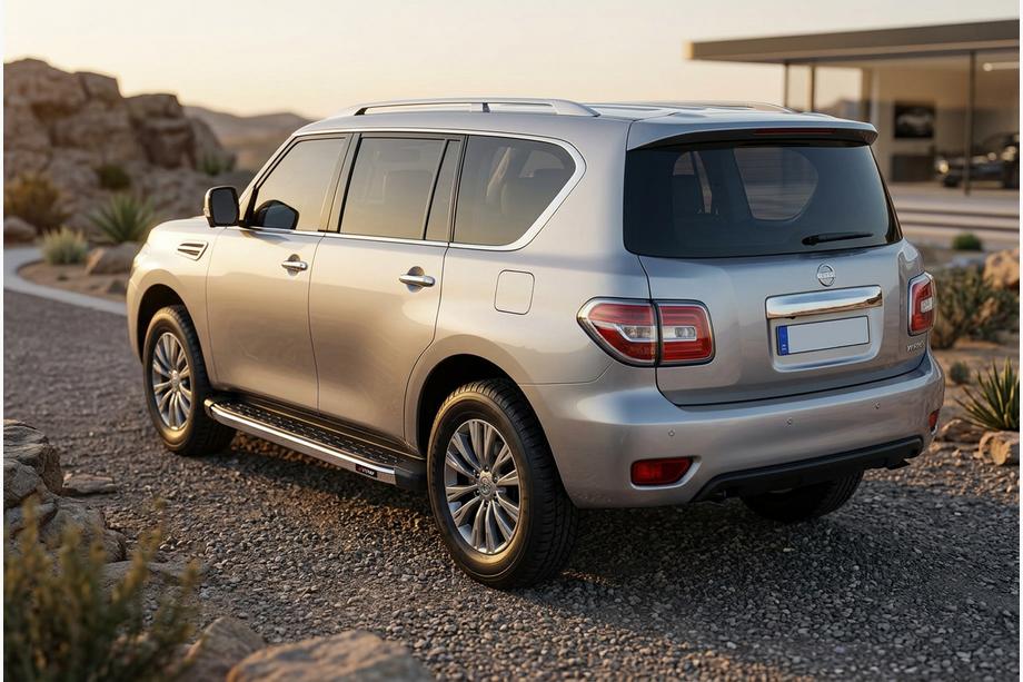 Nissan Patrol Y62 2010-2024 Seitenschweller BlackLine (2 Stk., Aluminium) Foto 1