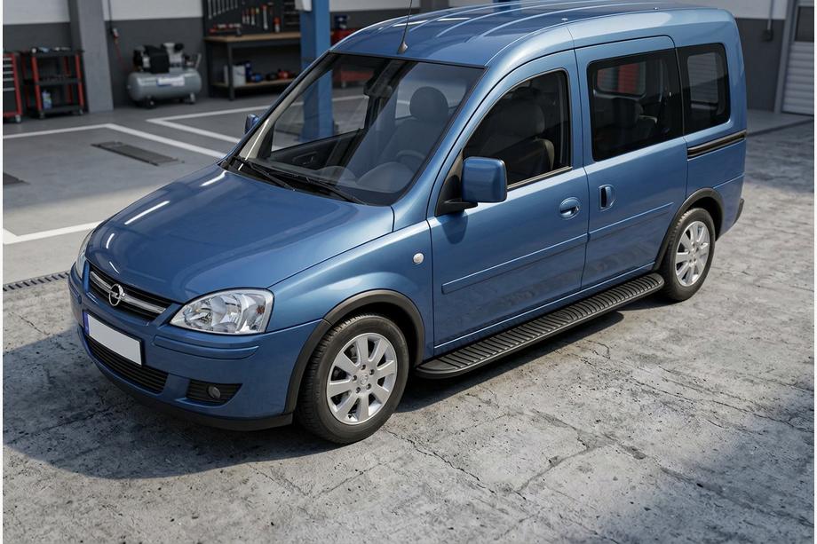 Opel Combo 2002–2012 Seitenschweller Tayga Black (2 Stk., Aluminium) Image