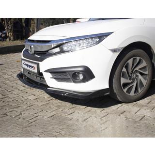 Frontlippe V1 (schwarz) Honda Civic Sedan X 2016-2021 Foto 2