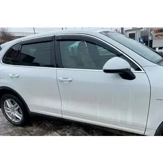 Windabweiser mit Chromleiste (4 Stk, HIC) Porsche Cayenne 2010-2017 Foto 2
