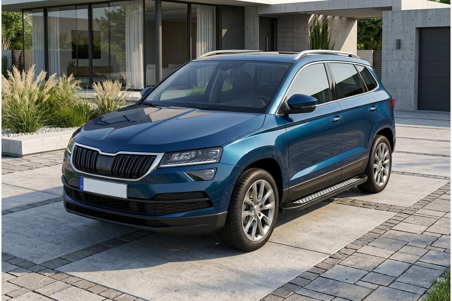 Skoda Karoq 2018- Seitenschweller New Vision Black (2 Stk., Aluminium) Image