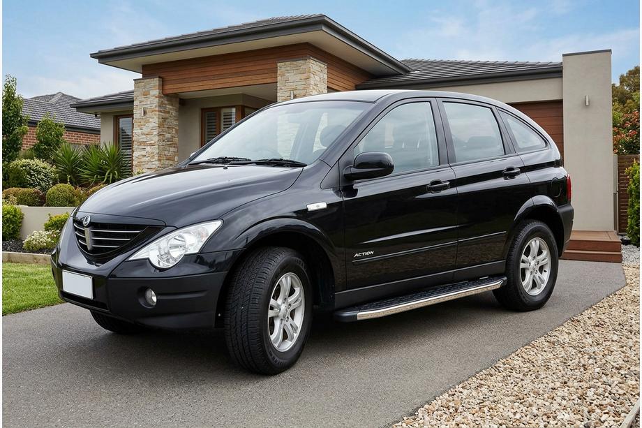 SsangYong Action 2005-2018 Seitenschweller BlackLine (2 Stk., Aluminium) Image