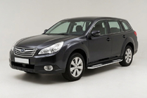 Subaru Outback 2009-2014 Seitenschweller Tayga V2 (2 Stk., Aluminium) Foto 1