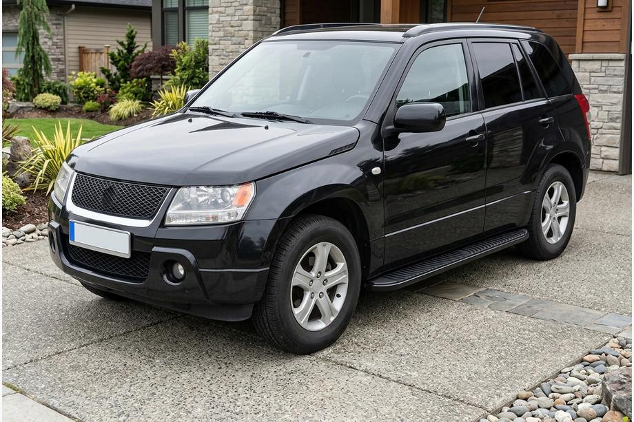 Suzuki Grand Vitara 2005-2017 Seitenschweller Tayga Black (2 Stk., Aluminium) Image