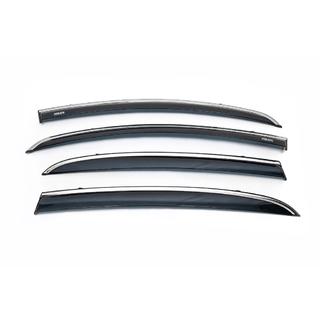 Windabweiser mit Chromleiste (4 Stk, Niken) Opel Corsa D 2007-2014 Foto 2