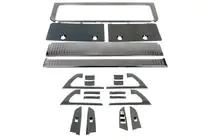 Toyota Land Cruiser 200 2007-2021 Set Zierleisten (gebürstetes dunkel Aluminium) Foto 5