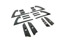 Toyota Land Cruiser 200 2007-2021 Set Zierleisten (gebürstetes dunkel Aluminium) Foto 11