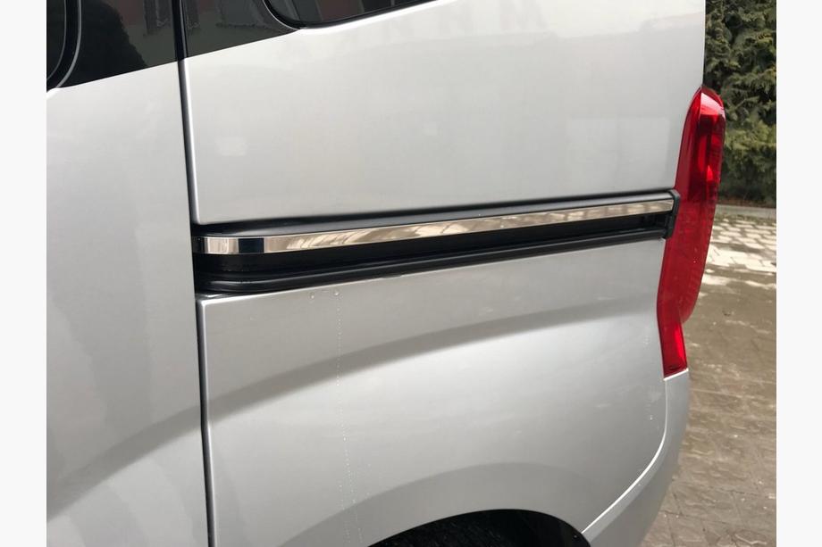 Fiat Fiorino/Qubo 2008-2024 Edelstahl Zierleisten für Schiebetüren (2 Stk) Carmos - Türkischer Edelstahl Foto 5