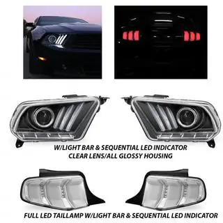 Frontscheinwerfer Set (2 Stk, 2010-2015) Ford Mustang 2015-2023 Foto 2