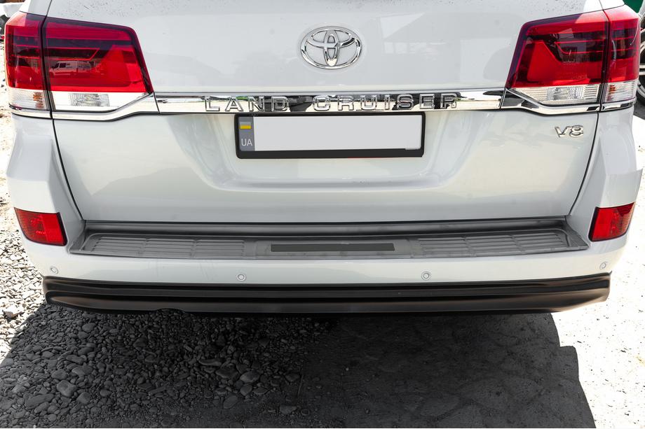 Toyota Land Cruiser 200 2007-2021 Heckstoßstangenabdeckung 2016-2021 Edelstahl Foto 3
