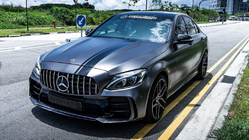 Mercedes C-сlass W205 2014-2021 Bodykit mit kompletter Heckstossstange (Design Black Mamba C63GT) Foto 1