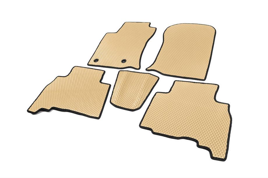Toyota Land Cruiser Prado 150 2009-2023 EVA Fußmatten (Beige) 7-Sitzer, 2013-2022 Foto 2