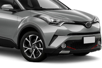 Toyota C-HR 2016-2023 Abdeckungen für Nebelscheinwerfer (2 Stk, Edelstahl) Foto 1