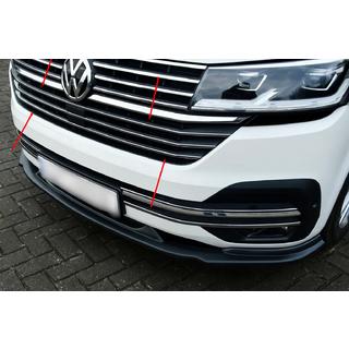 Chrom-Zierleisten für den Kühlergrill 2019+ (5 Stk., Edelstahl) Volkswagen T6 2015-2024 Foto 1