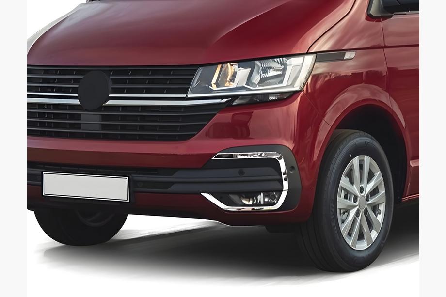 Volkswagen T6 2015-2024 Scheinwerferblenden für Nebelscheinwerfer 2019+ (4 Stk, Edelstahl) Foto 1