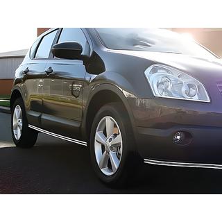 Seitliche Doppelrohre (2 Stk., Edelstahl) Nissan Qashqai 2007-2010 Foto 3