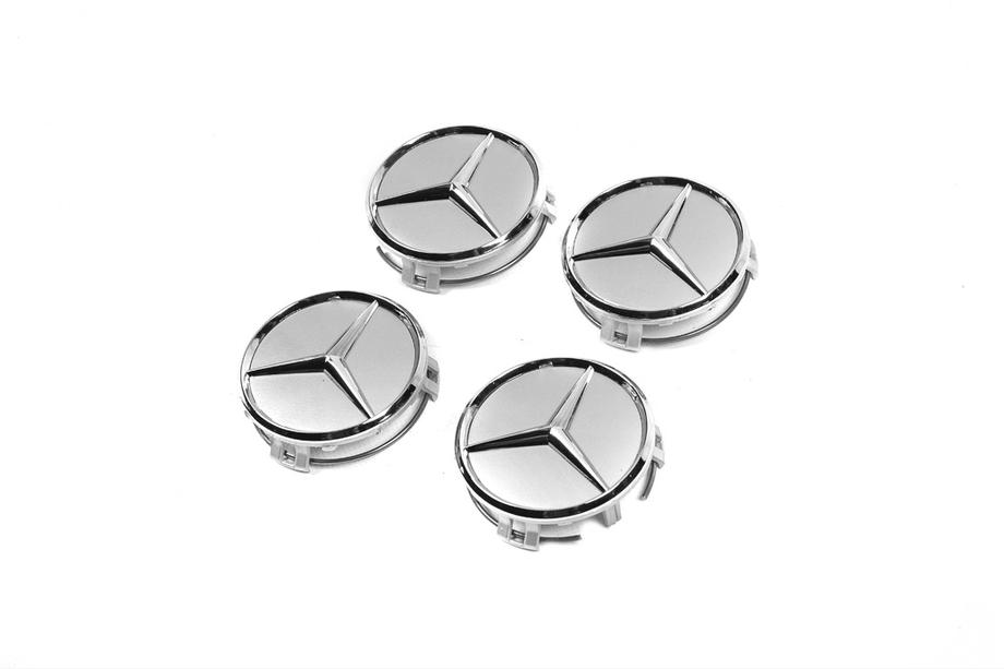 Mercedes-Benz Felgendeckel 70/75 mm mit Ring (4 Stk, grau) Foto 4
