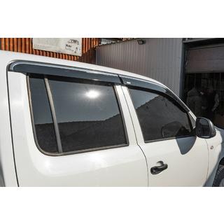 Windabweiser mit Chromleiste (4 Stk, Niken) Volkswagen Amarok 2010-2022 Foto 3