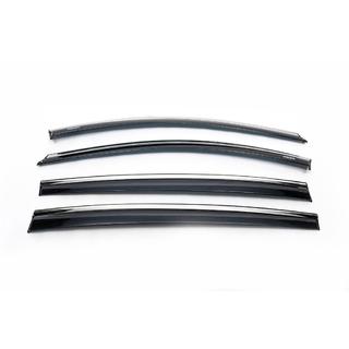 Windabweiser mit Chromleiste HB (4 Stk, Niken) Renault Megane III 2009-2016 Foto 2
