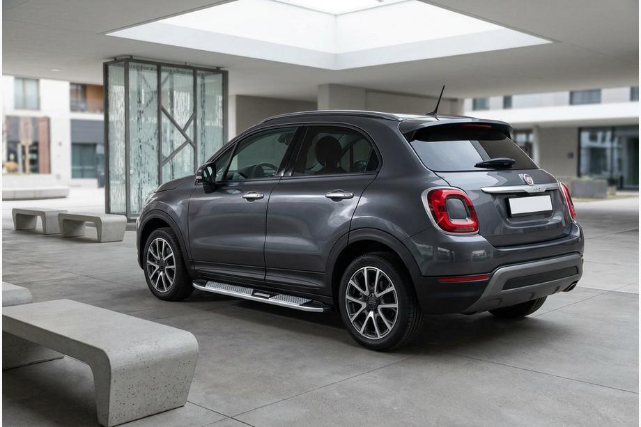 Fiat 500X 2014-2024 Seitenschweller Mevsim Grey (2 Stk., Aluminium) Image