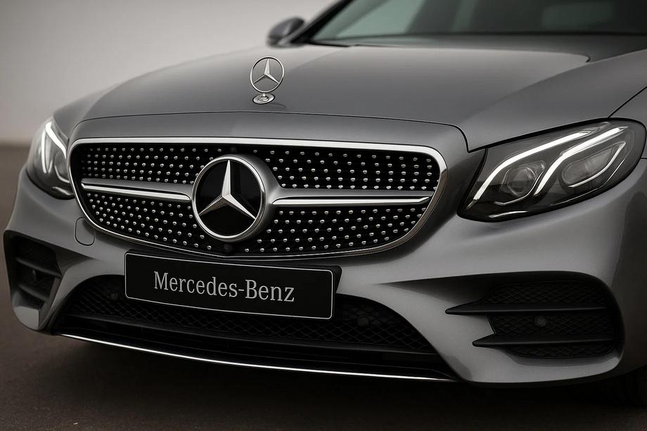 Mercedes E-class W213 2016-2023 Frontgrill Diamond Silber (für Avantgarde/AMG-Line/E43 AMG/E53 AMG 2016-2020) Foto 1