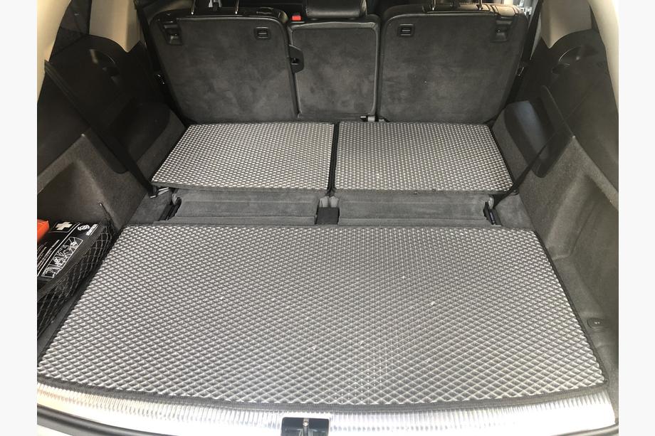 Audi Q7 2005-2015 Kofferraummatte 3-teilig (EVA, Schwarz) (7-Sitzer) Foto 2