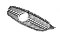 Mercedes C-class W205 2014-2021 Frontgrill AMG Silber (für Avantgarde/AMG-Line/C43 AMG) Foto 6