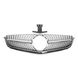 Frontgrill Diamond Silber (für C63) Mercedes C-class W204 2007-2015 Foto 1